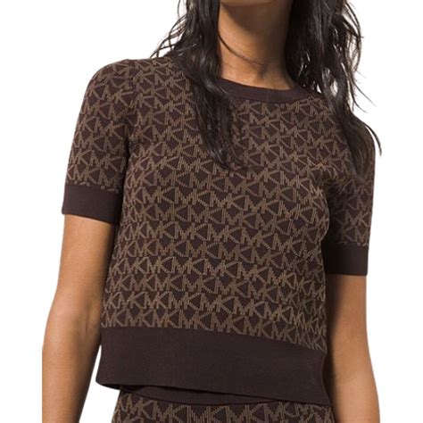 michael kors monogram sweater|Logo Jacquard Short.